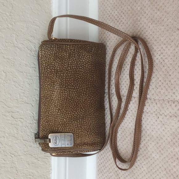 Borbonese Italian Suede Crossbody Bag - Picture 1 of 10